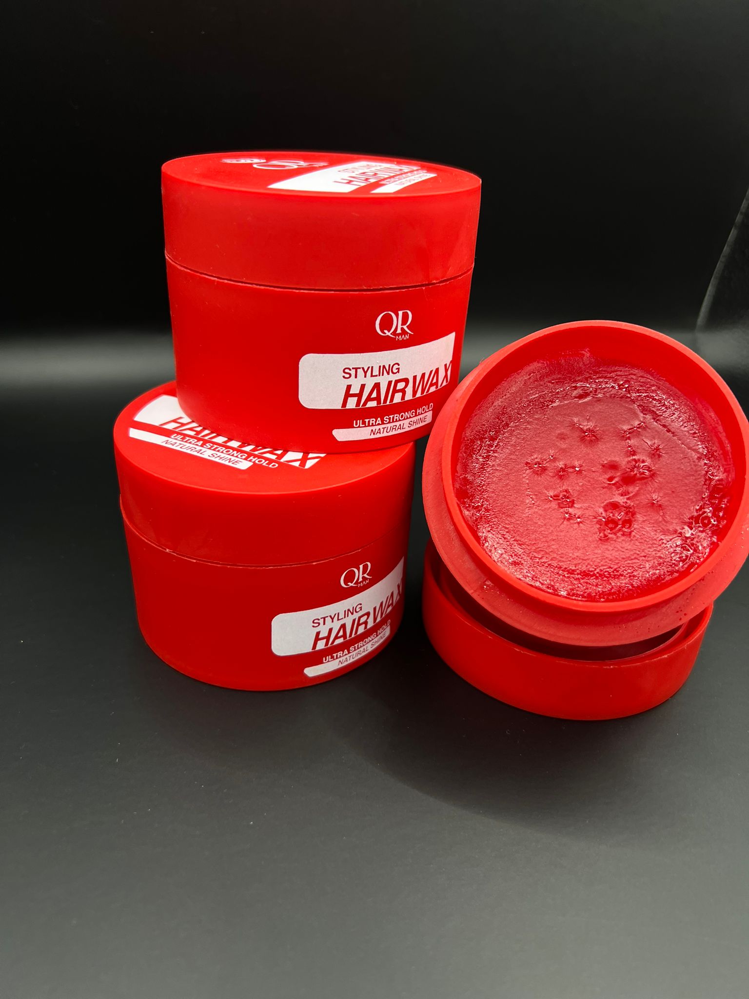 QR Man Styling Hair Wax Ultra Strong Hold (Rode)