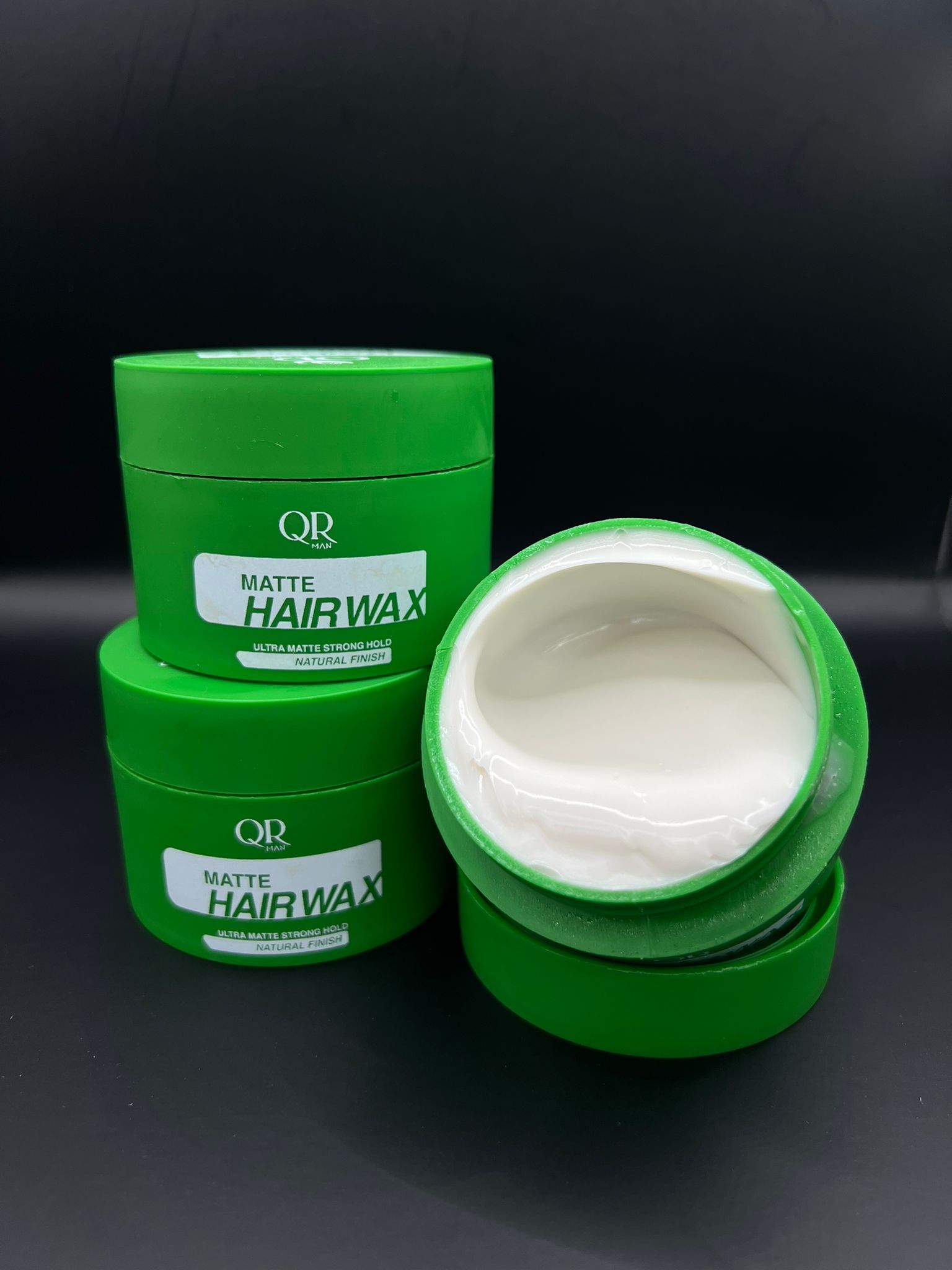 QR Man Styling Hair Wax Ultra Matte Strong Hold (Groene)